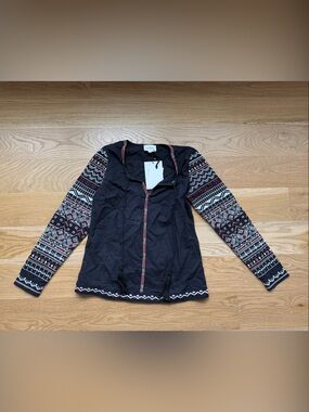 Sezane Embroidered Cotton Top